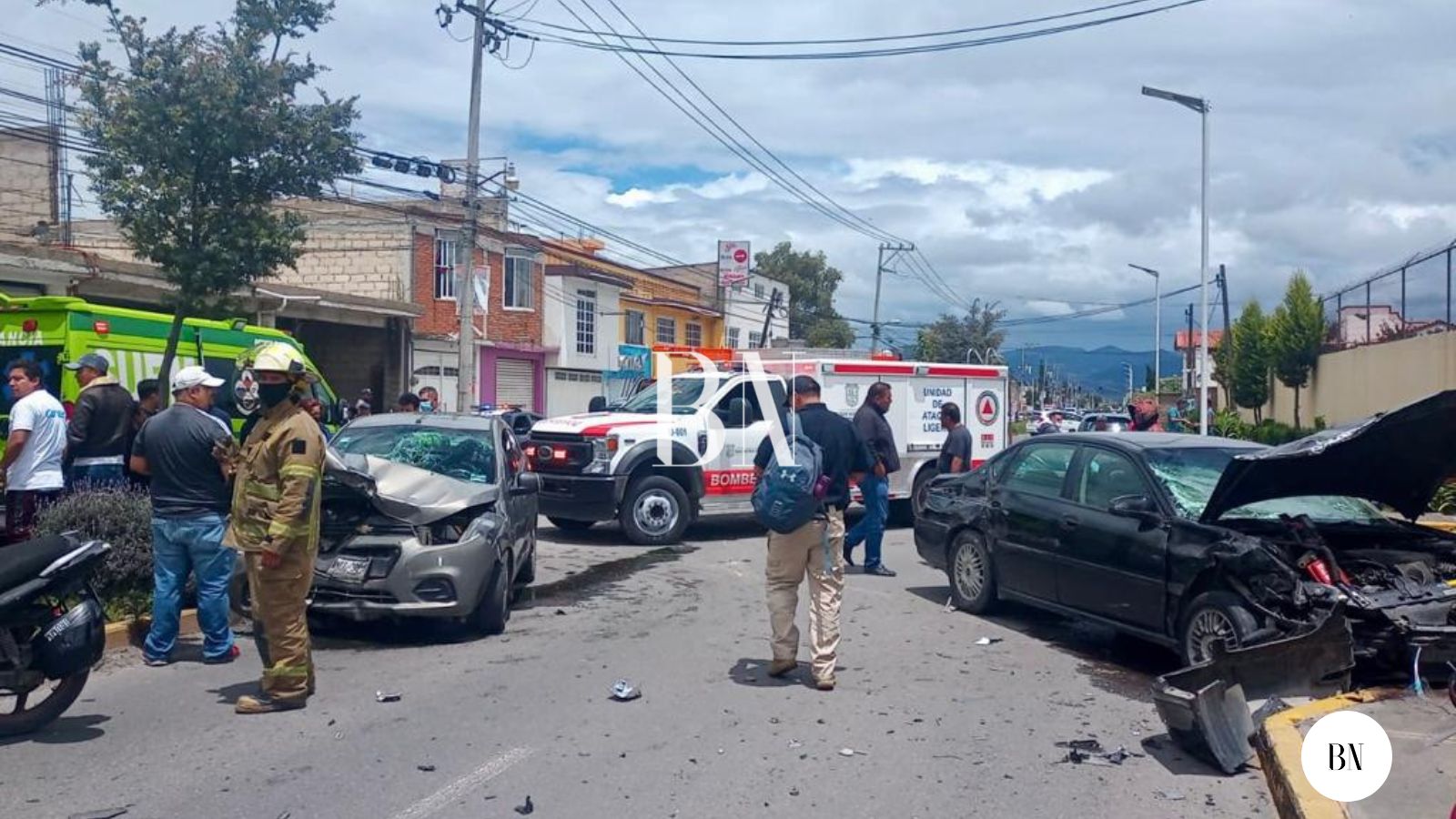 Choque en San Mateo Atenco; cuatro heridos